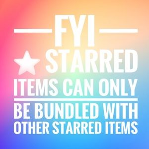 ⭐️ FYI on starred items and bundles